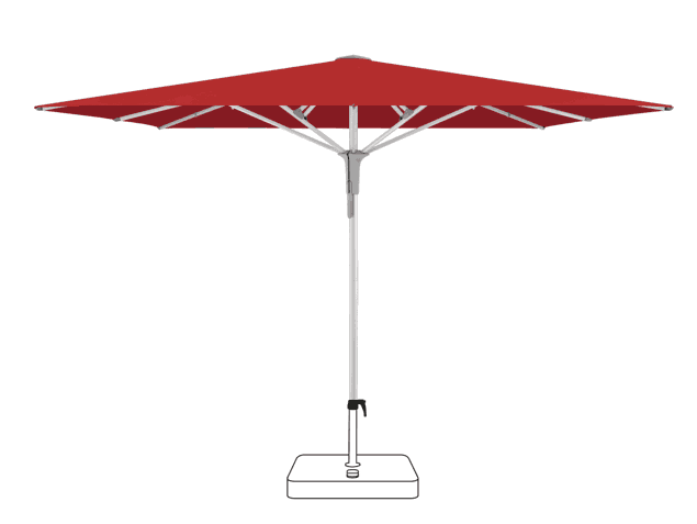 FORTERO® Pro Sonnenschirm Glatz quadratisch 300 x 300 cm