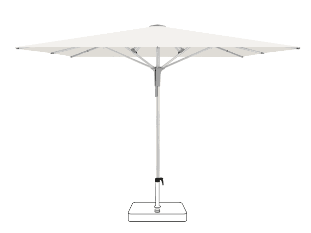 FORTERO® Pro Sonnenschirm Glatz quadratisch 300 x 300 cm