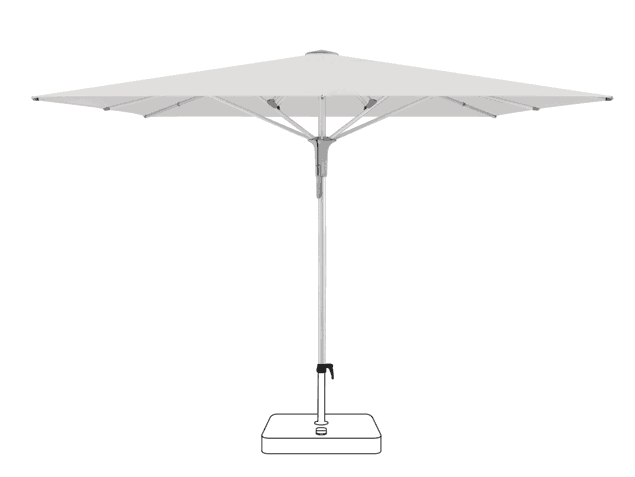 FORTERO® Pro Sonnenschirm Glatz quadratisch 300 x 300 cm