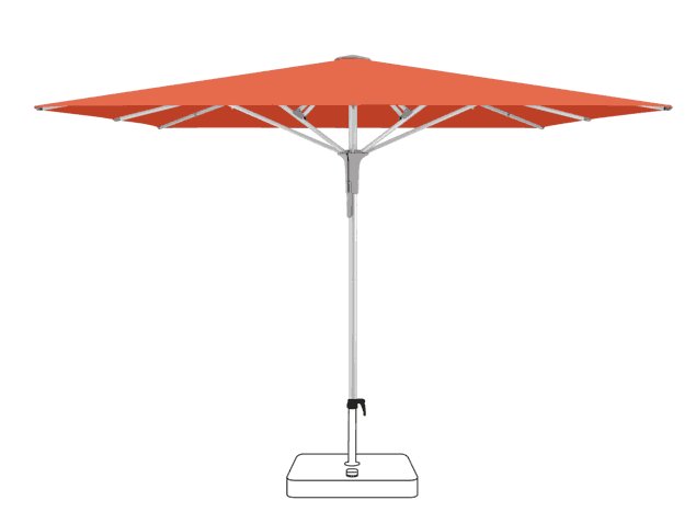 FORTERO® Pro Sonnenschirm Glatz quadratisch 300 x 300 cm