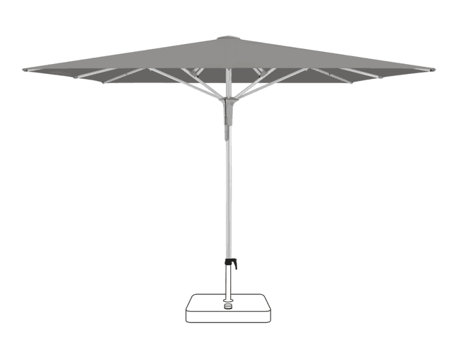 FORTERO® Pro Sonnenschirm Glatz quadratisch 300 x 300 cm