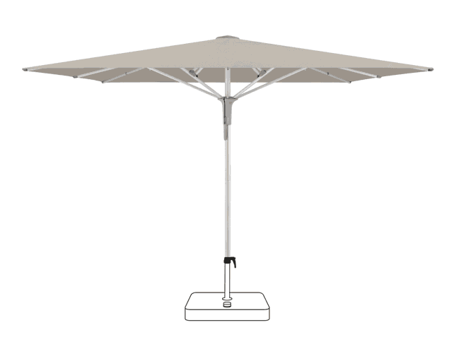 FORTERO® Pro Sonnenschirm Glatz quadratisch 300 x 300 cm