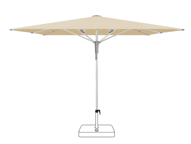 FORTERO® Pro Sonnenschirm Glatz rechteckig 300 x 200 cm