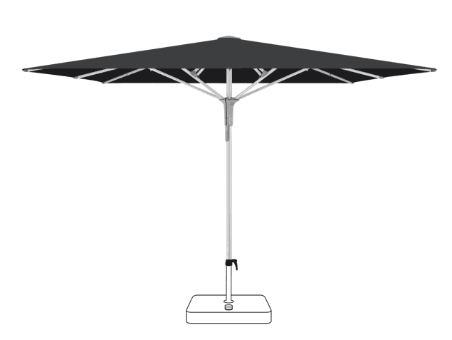 FORTERO® Pro Sonnenschirm Glatz rechteckig 300 x 200 cm