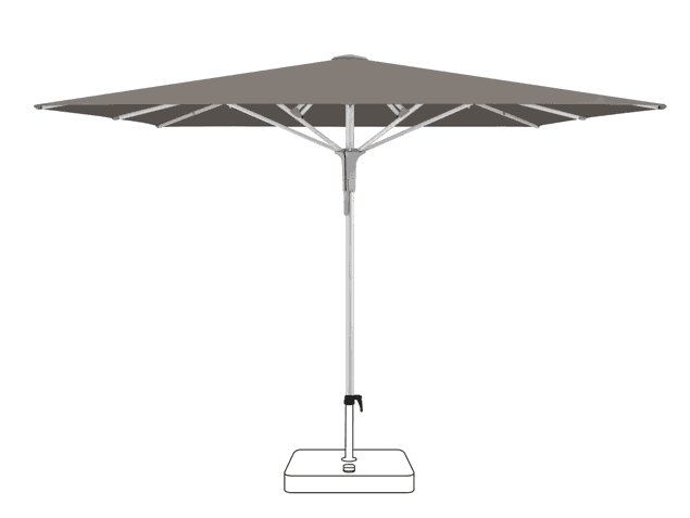 FORTERO® Pro Parasol Glatz rectangulaire 300 x 200 cm