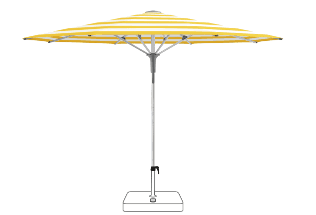 FORTERO® Pro Sonnenschirm Glatz rund Ø 350 cm