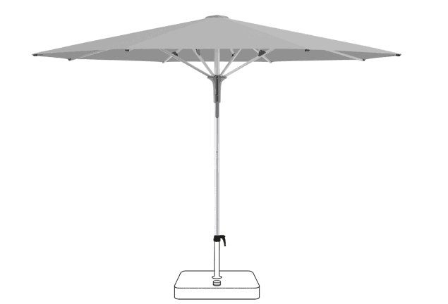 FORTERO® Pro Sonnenschirm Glatz rund Ø 350 cm