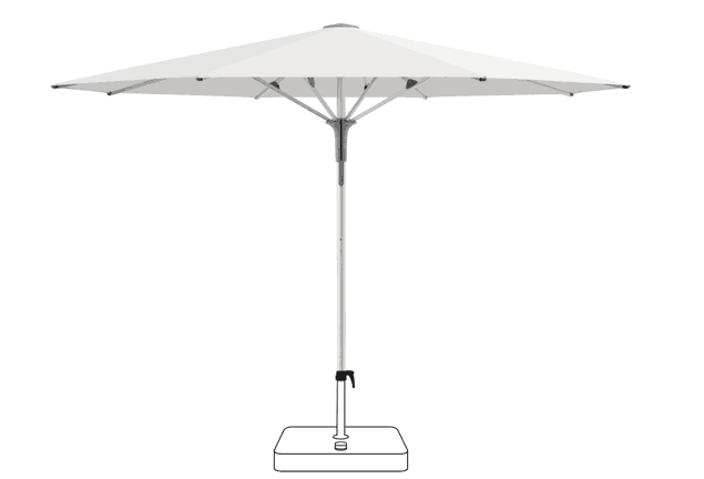 FORTERO® Pro Sonnenschirm Glatz rund Ø 350 cm