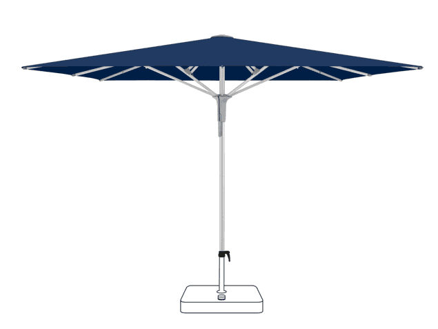FORTERO® Pro Sonnenschirm Glatz quadratisch 350 x 350 cm