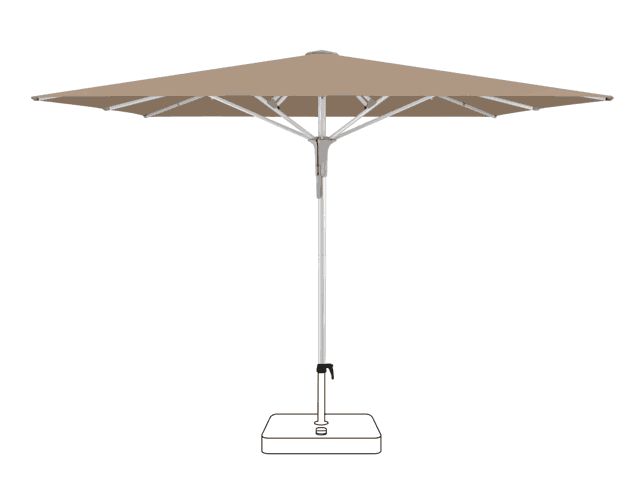 FORTERO® Pro Sonnenschirm Glatz quadratisch 350 x 350 cm