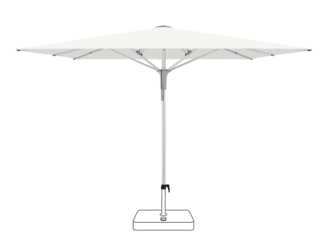 FORTERO® Pro Parasol Glatz rectangulaire 350 x 250 cm