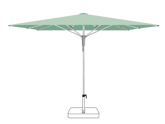 FORTERO® Pro Sonnenschirm Glatz rechteckig 350 x 250 cm
