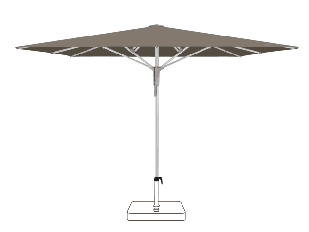 FORTERO® Pro Sonnenschirm Glatz rechteckig 350 x 250 cm