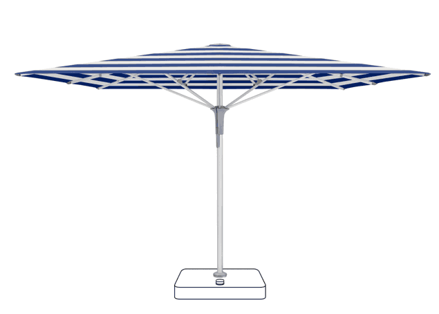 FORTELLO® Pro Parasol Glatz carrée 350 x 350 cm