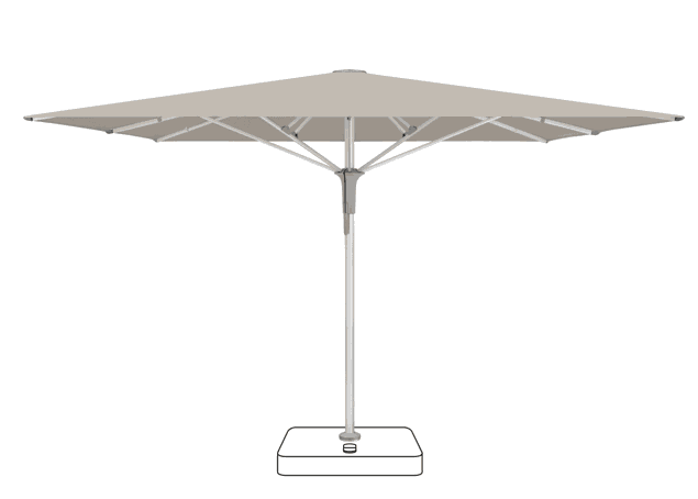 FORTELLO® Pro Sonnenschirm Glatz rechteckig 400 x 300 cm