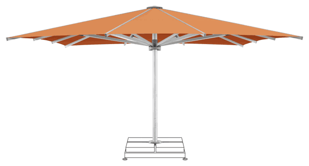 PALAZZO Royal Parasol Glatz rectangulaire 600 x 550 cm