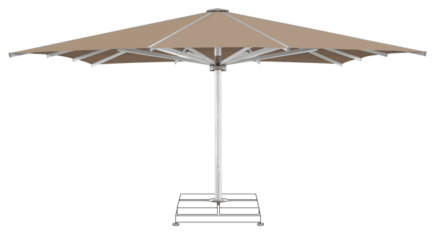 PALAZZO Royal Parasol Glatz rectangulaire 650 x 500 cm