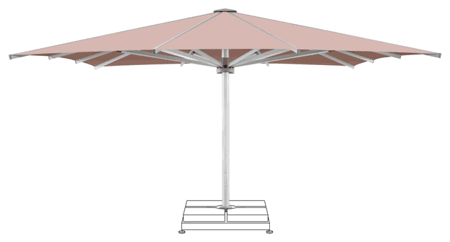 PALAZZO Royal Parasol Glatz rectangulaire 750 x 450 cm