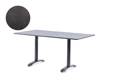 Modern Gartentisch Stahlguss 140x80 cm