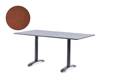 Modern Gartentisch Stahlguss 120x80 cm