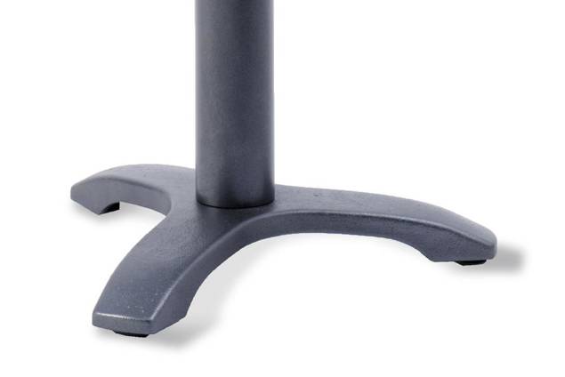 Modern Gartentisch rund Stahlguss Ø 70 cm 3