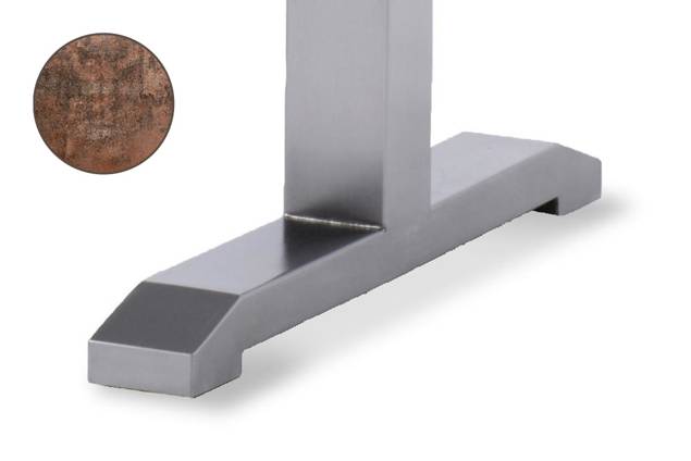 Amsterdam Table de jardin acier inoxydable 130x80 cm