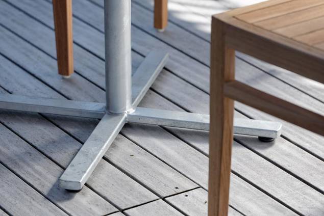 Stockholm Table de jardin pliante acier 80x80 cm 7