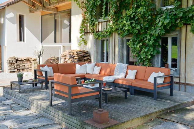 Safir Loungetisch Aluminium 152x76 cm 1