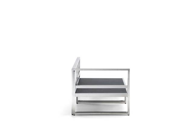 Rubin Banc lounge 2 places acier inoxydable 1