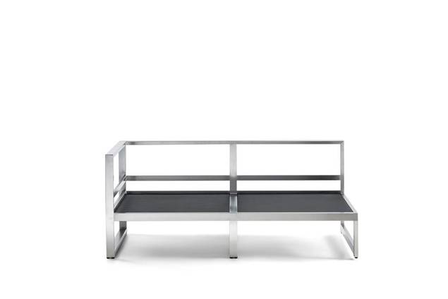 Rubin Banc lounge 2 places acier inoxydable 3