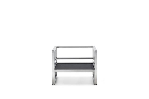 Rubin Loungesessel Edelstahl 3