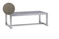 Rubin Loungetisch Edelstahl 55x110 cm