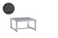Rubin Loungetisch Edelstahl 76x76 cm