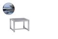 Rubin Loungetisch Edelstahl 60x60 cm