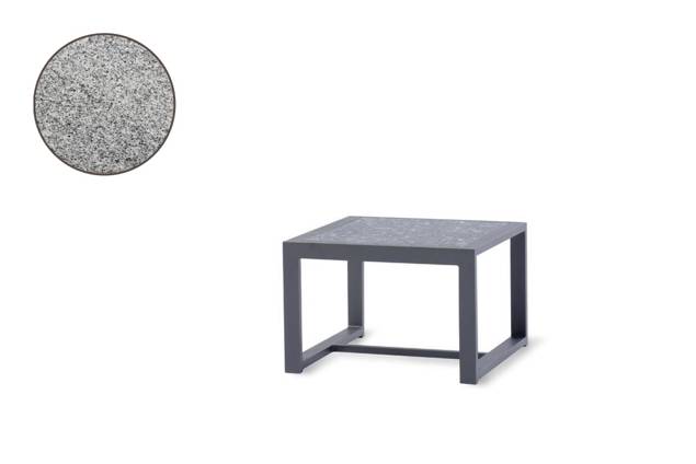 Rubin Loungetisch Aluminium 60x60 cm