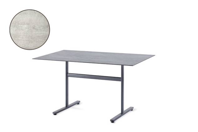 Stockholm Table de jardin pliante acier 160x90 cm