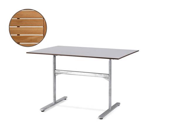 Stockholm Gartentisch klappbar Stahl 120x80 cm