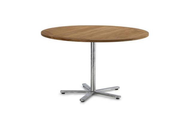 Stockholm Table de jardin pliante acier Ø 120 cm 3