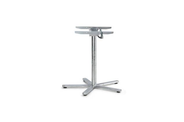 Stockholm Table de jardin pliante acier Ø 120 cm 5