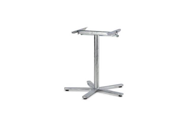 Stockholm Table de jardin pliante acier Ø 120 cm 7