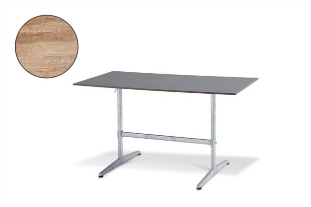 Tempo Gartentisch klappbar Stahl 140x80 cm