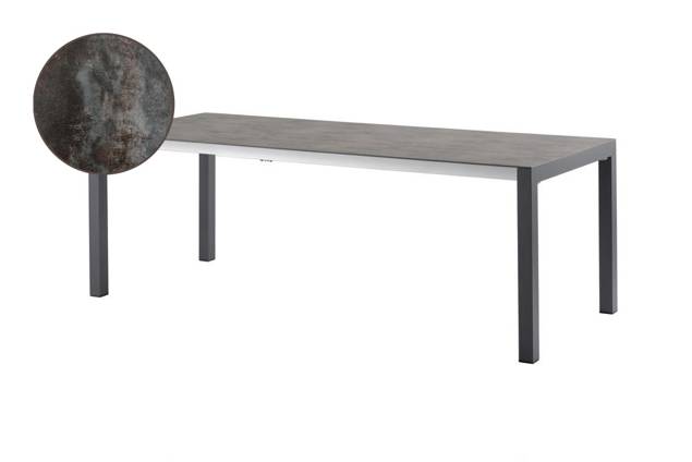 Kos Gartentisch ausziehbar Aluminium 130/180x80 cm