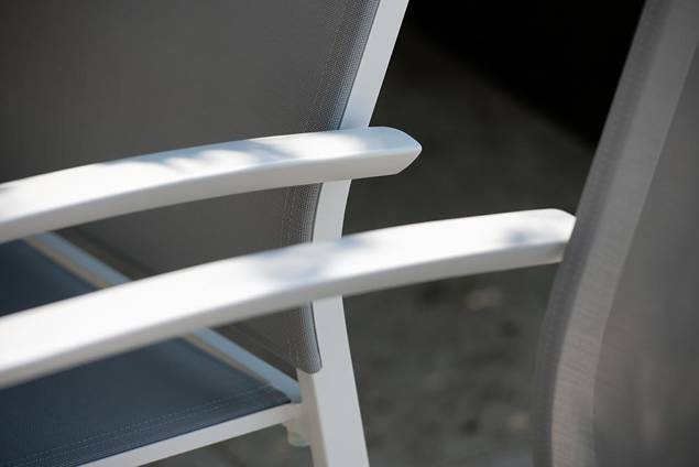 Mont Blanc Chaise de jardin empilable aluminium 7