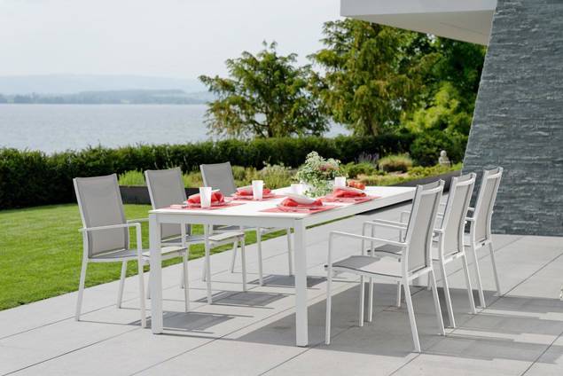 Famosa Table de jardin aluminium 160x90 cm 3