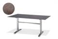 Island Gartentisch Edelstahl 120x80 cm