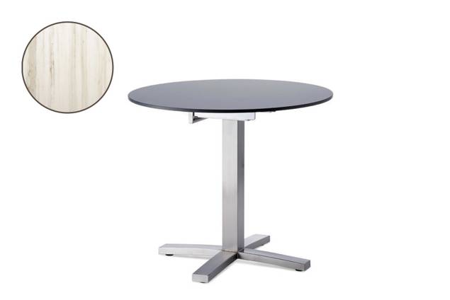Island Table de jardin acier inoxydable Ø 100 cm