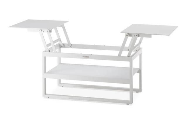 Miami Loungetisch Aluminium 47x85 cm 2