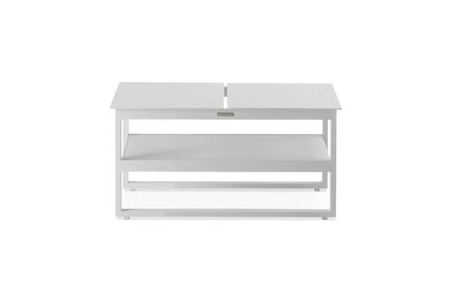 Miami Loungetisch Aluminium 47x85 cm 3