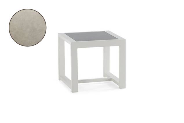 Rubin Loungetisch Aluminium 60x60 cm