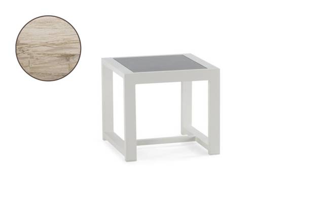 Rubin Loungetisch Aluminium 60x60 cm